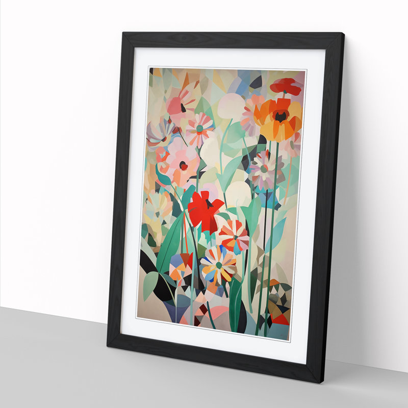Flowers Orphism Art Vol.1 - Framed Print, 34cm H x 25cm W x 2cm D
