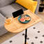 Plateau réglable en hauteur - pour les meubles de chambre à coucher Ovale + Rectangle Fonctionnel et pratique Chaises de table d'appoint Base en métal incluse