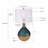 D16x28.5" Glass Table Lamp