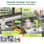 Support pour évier de cuisine et support en éponge en acier inoxydable - Organisateur durable avec porte-brosse et drainage