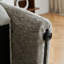Chaise d'appoint moderne capitonnée avec revêtement en velours et coussin lombaire-217267300