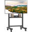 Mobile TV Stand on Wheels for 50-86 Inch Flat Panel Plasma TV, Height Adjustable TV Floor Stand