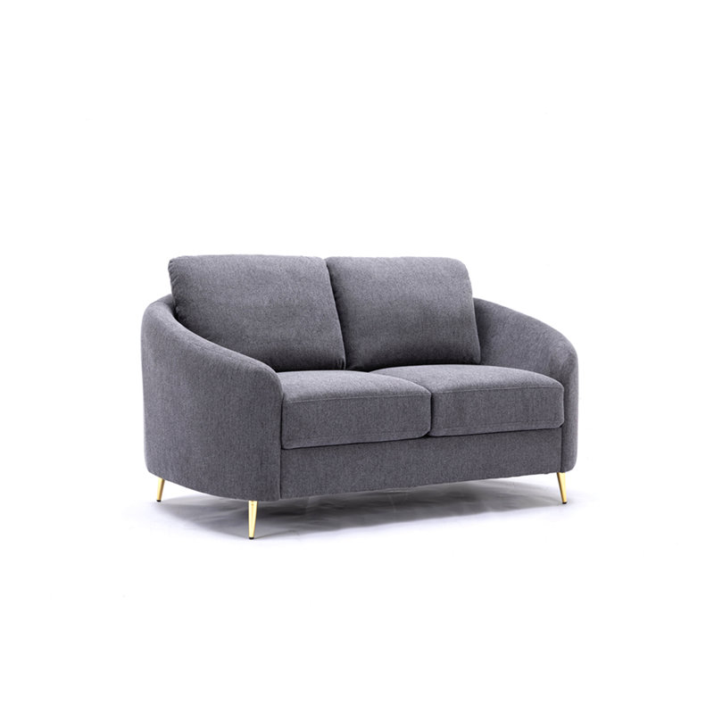 Yuina Gray Linen Loveseat