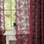 Rideaux en dentelle vintage transparents 84 po, 2 panneaux 52 L x 84 H pour salon et chambre