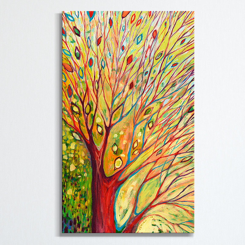 « arc-en-ciel en automne » par jennifer lommers,, reproduction d’art sur toile tendue, H 60 po x l 36 po x p 1,5 po