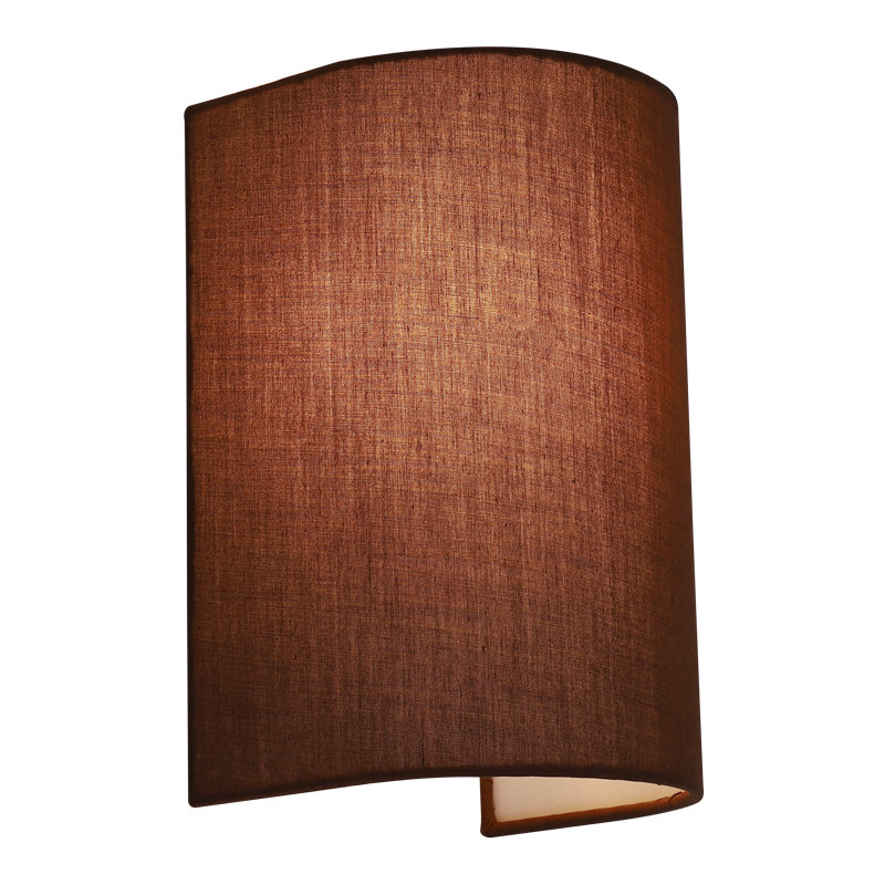 Enola Iron Flush Mounted Sconce, Mocha