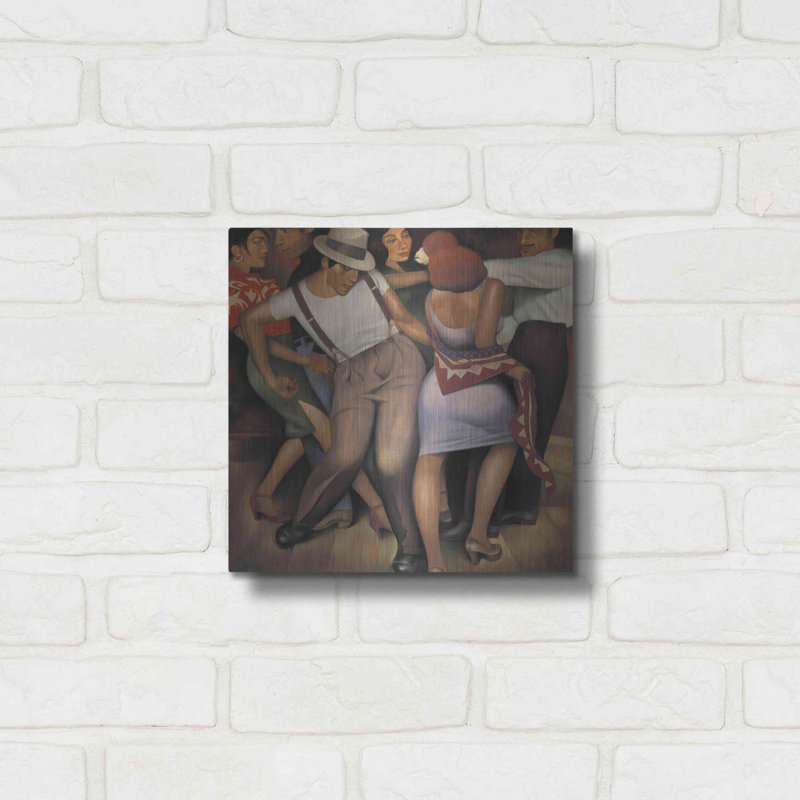 «Latino Jazz» par Gary Kelley - impression sans cadre sur métal, H 12 po x l 12 po x P 0,13 po