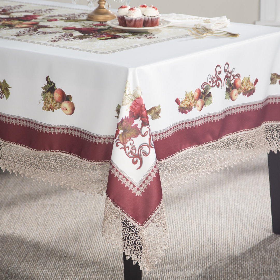 Akins Floral Tablecloth Fleur De Lis Living 