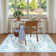 Kaldi Floral Washable Area Rug Non-Slip Stain Resistant Low-Pile Boho Large Indoor Throw Carpet