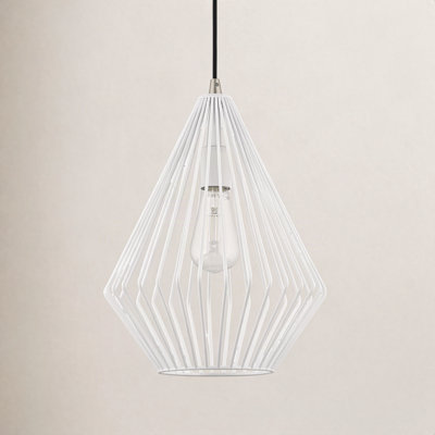 Garfield Single Light Metal Steel Dimmable Pendant