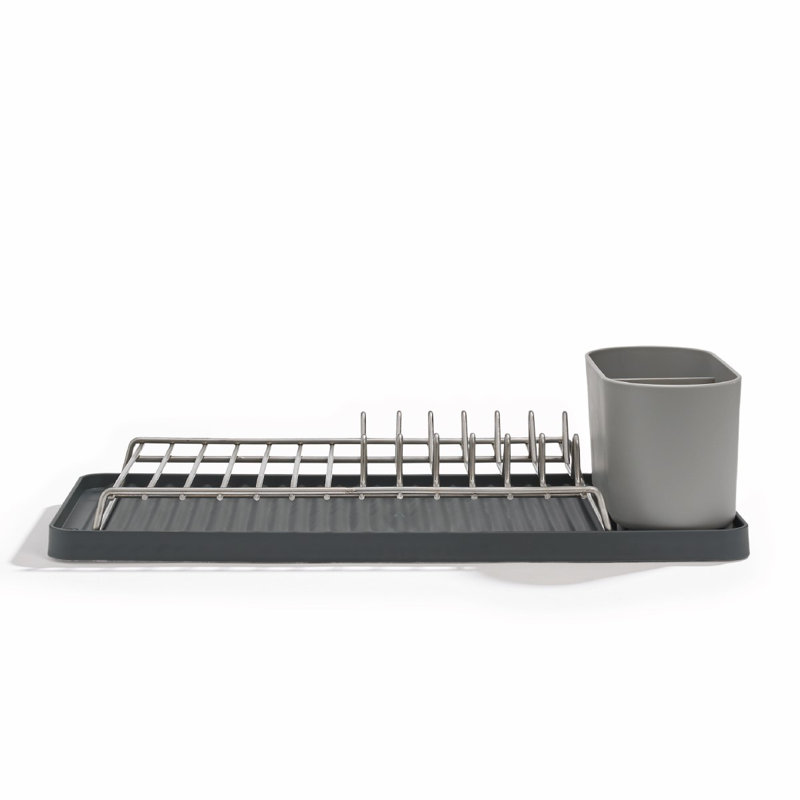 Recycled Compact Draining Rack - Made in UK, Dark Grey