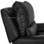 Très grand fauteuil inclinable électrique en similicuir de 48,5 po avec repose-tête réglable-997284777