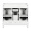 Meuble-lavabo 36 po sans lavabo supérieur, armoire seulement, armoire de rangement moderne avec 2 portes à fermeture douce et 2 tiroirs-245030241