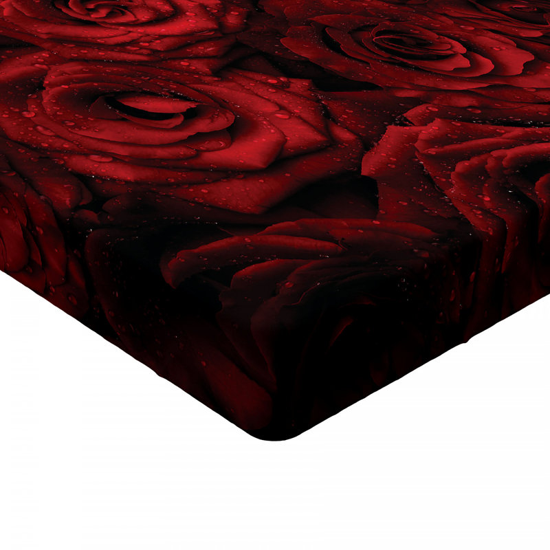 Microfiber Floral Fitted Sheet, Queen Fitted Sheet