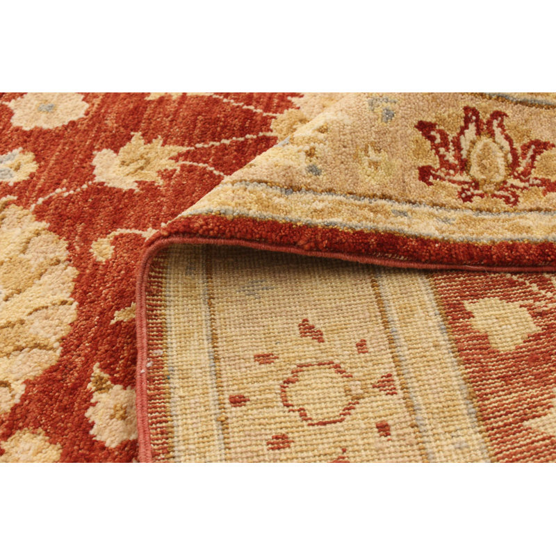 Tapis décoratif en laine de conception unique 4 pi x 6 pi 2 po noué à la main New Age Chobi
