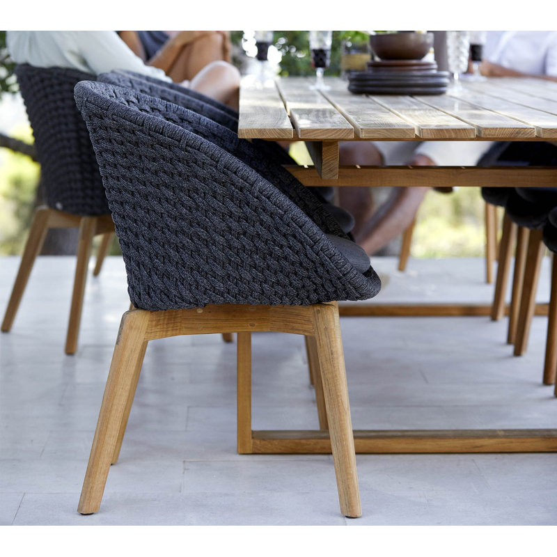 Endless Outdoor Teak Dining Table, 39.4" W x 130.8" L x 29" H