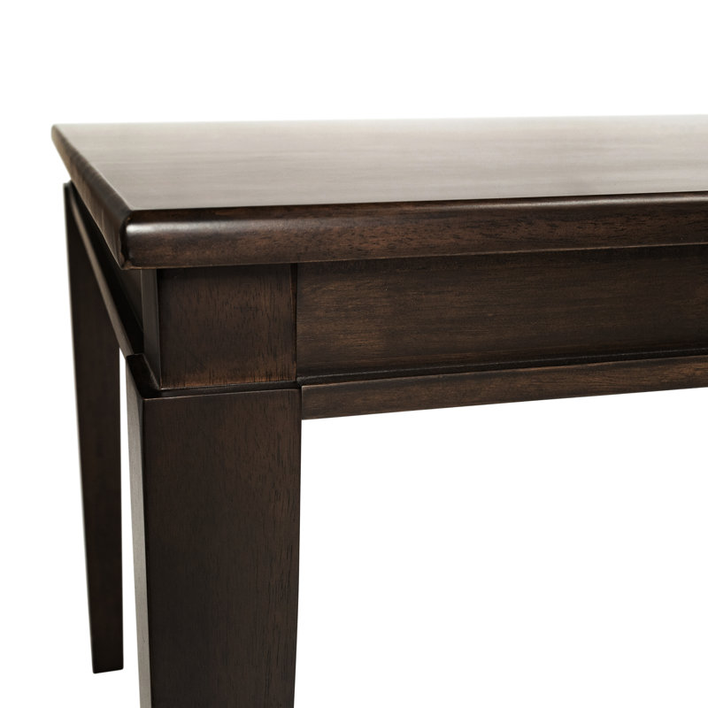 Ballarat Commercial Grade Heavy Duty Rectangular Solid Wood Dining Table,  2.5' H x 3.02' W x 3.92' L, Dark Brown