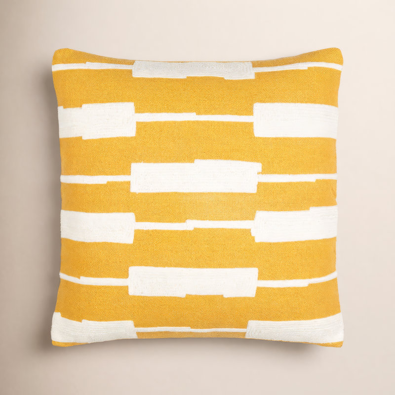 Jason Wu Maize Pillow Cover & Insert, 20" x 20", Down Fill