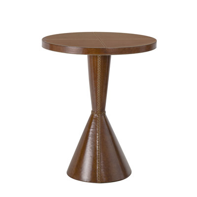 Gabe Leather Accent Table (Black)