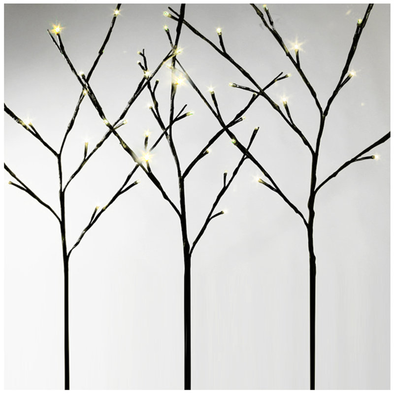 3 Ct LED Branch Trees, Warm White