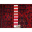 Tapis oriental 3 pi 3 po x 5 pi 1 po Khamyab afghan avec motif géométrique, laine douce et brillante, teint à la main, teinture végétale, tapis oriental