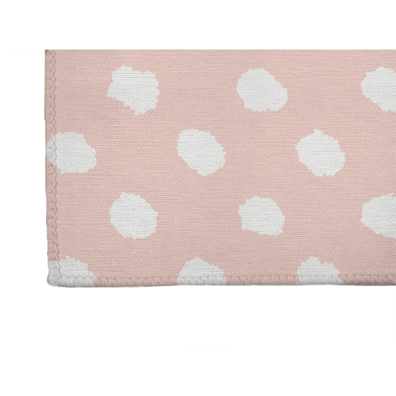 Grunge Dot Non-Slip Outdoor Rug, Runner 2'6" x 8'