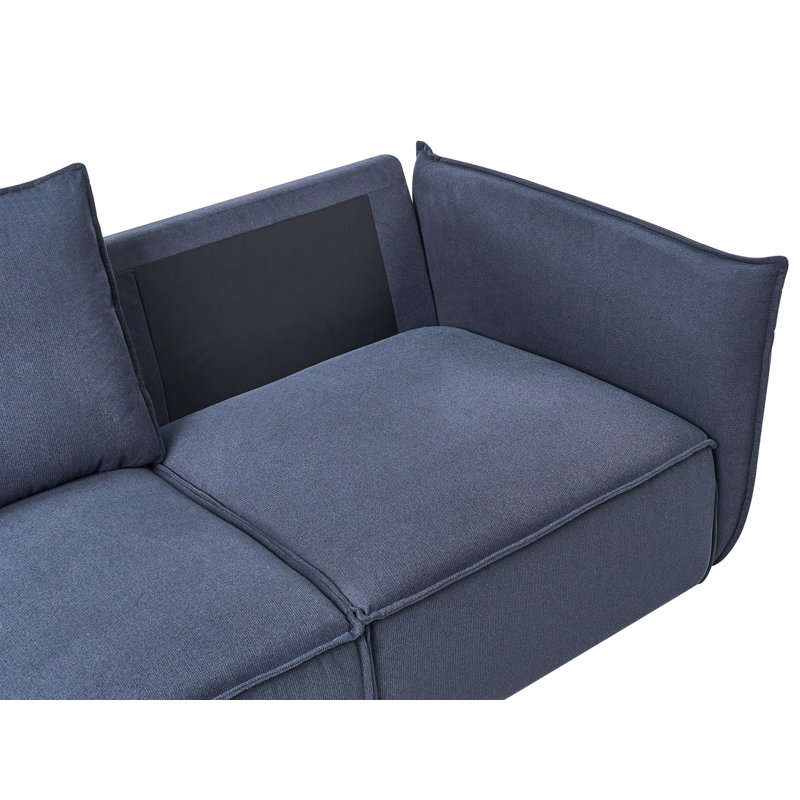 Stilla 3 Seater Sofa, Dark Blue