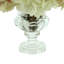 Cream And Mauve Hydrangea In Pedestal Vase