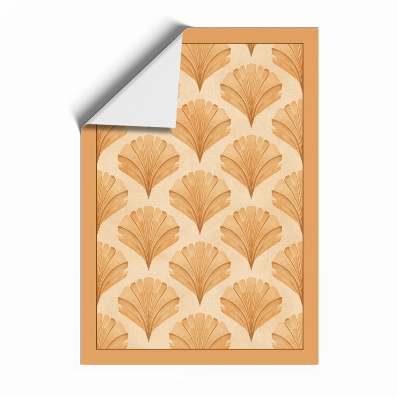 Scalloped Fan Pattern Art Deco - Framed Print, Unframed, A1 - 84.1 x 59.4 cm