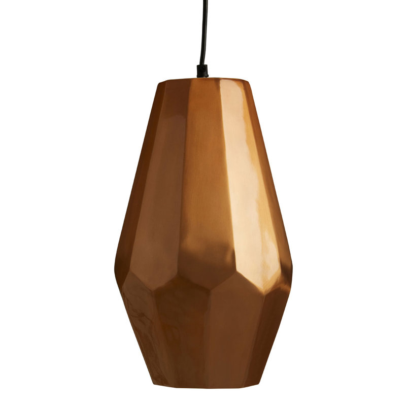 Ashley 1 - Light Copper Geometric Pendant