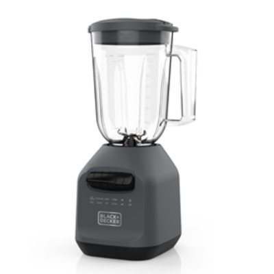 Black & Decker Ice Crush Blender With 56 Ounce (7 Cup) Perfectpour Plastic Jar, Powerful 6-Tip Stainless Steel Blade, 8-Speeds Plus Pulse, 750 Peak Wa