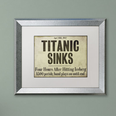 "titanic" par art textuel encadré Jadaya