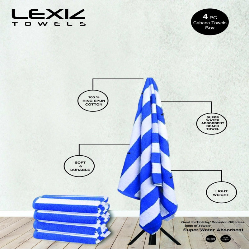 Serviette de plage Cruzata (paquet de 4)