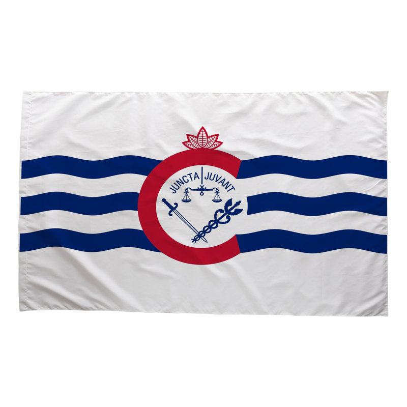 Drapeau de la ville de Cincinnati - drapeau extérieur, 36" H x 60" W