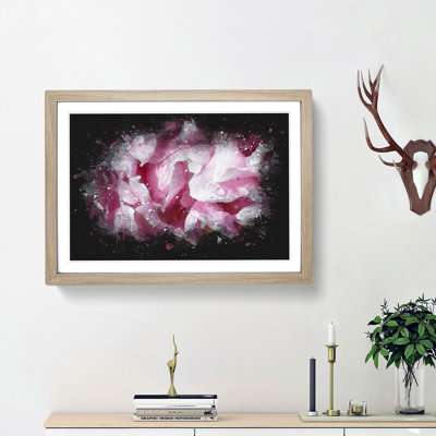 Beautiful Pink Carnation Petals - Single Picture Frame Print on MDF