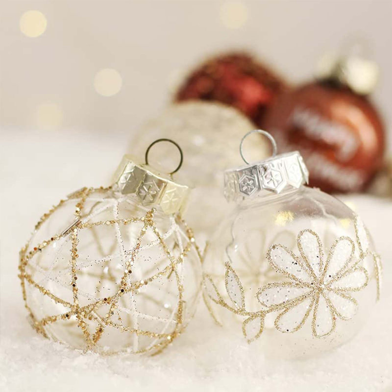 25 pièces de boules de Noël pour arbre de Noël, fête, mariage