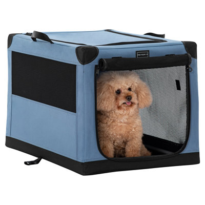 Collapsible Soft-Sided Crate with 3 Doors