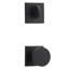 La Jolla Single Cylinder Handleset With Contemporary Knob With Contemporary Square Rose