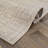 Striped Texture Linen Beige Indoor High-Low Area Rug-999393062