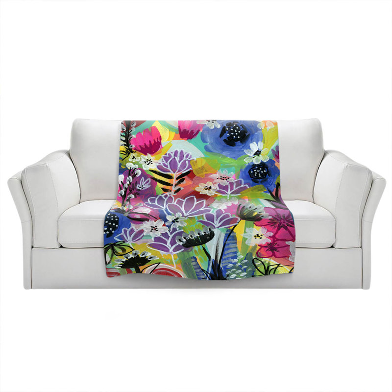 Hand Woven Throw Blanket, 68" W x 80" L