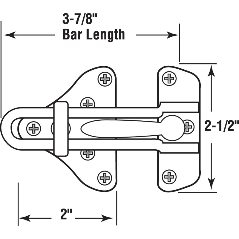 Bronze High Security Swing Bar Door Guard