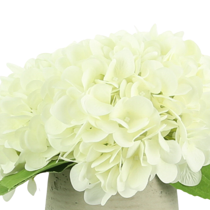 Polysilk Hydrangea Arrangement in Pot
