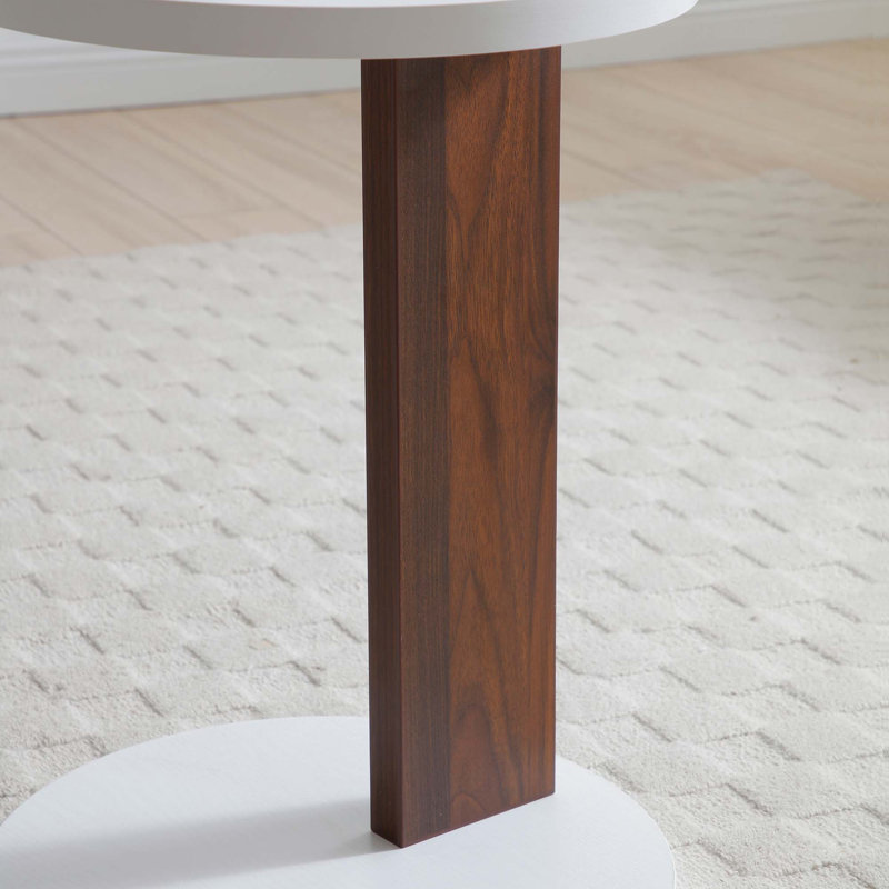 C-Shaped Sofa Side Table for Compact Living Spaces
