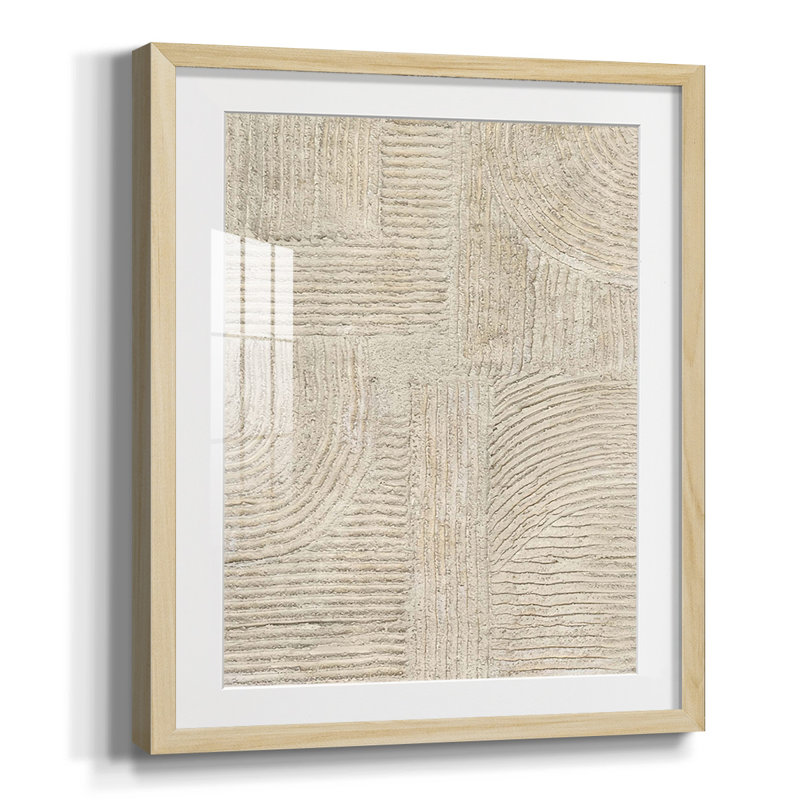 Sandstone Pastures II, reproduction encadrée, Blanc, Papier avec cadre naturel