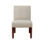 Ensemble de 2 chaises d'appoint en tissu avec table ronde en bois, fauteuil de coiffeuse décoratif pour bureau à domicile, fauteuil d'appoint de coin-118022493