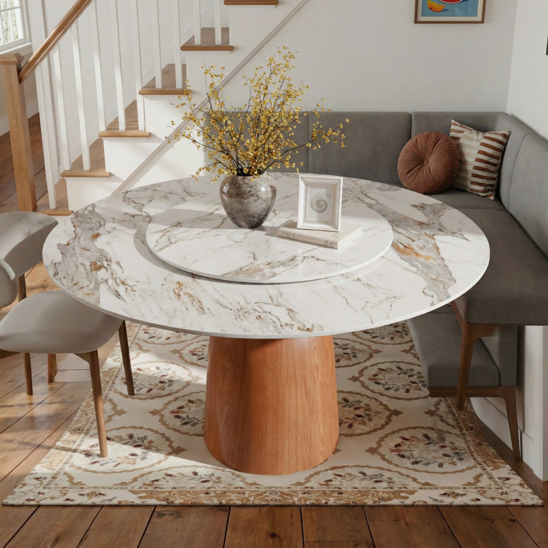 Table de salle à manger Farmhouse Kitchen, H 29,52 po x L 53,15 po x l 53,15 po, Pandora
