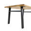 Roro Oak Solid Wood Top Metal Base Dining Table-95733252-95733275