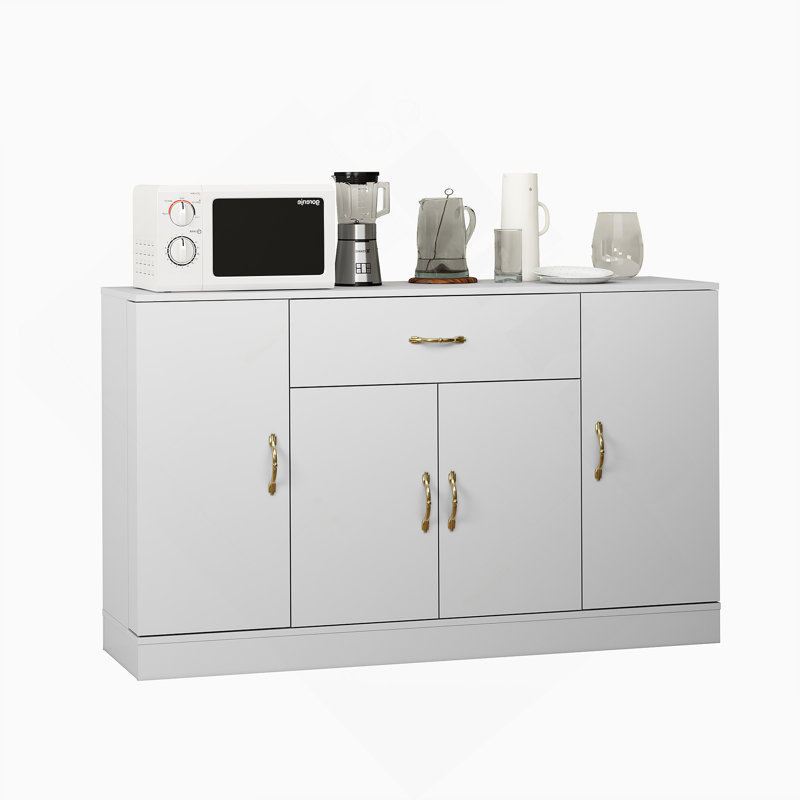 Sideboard Buffet Cabinet, Kitchen Storage Cabinet With 1 Drawer And 4 Doors