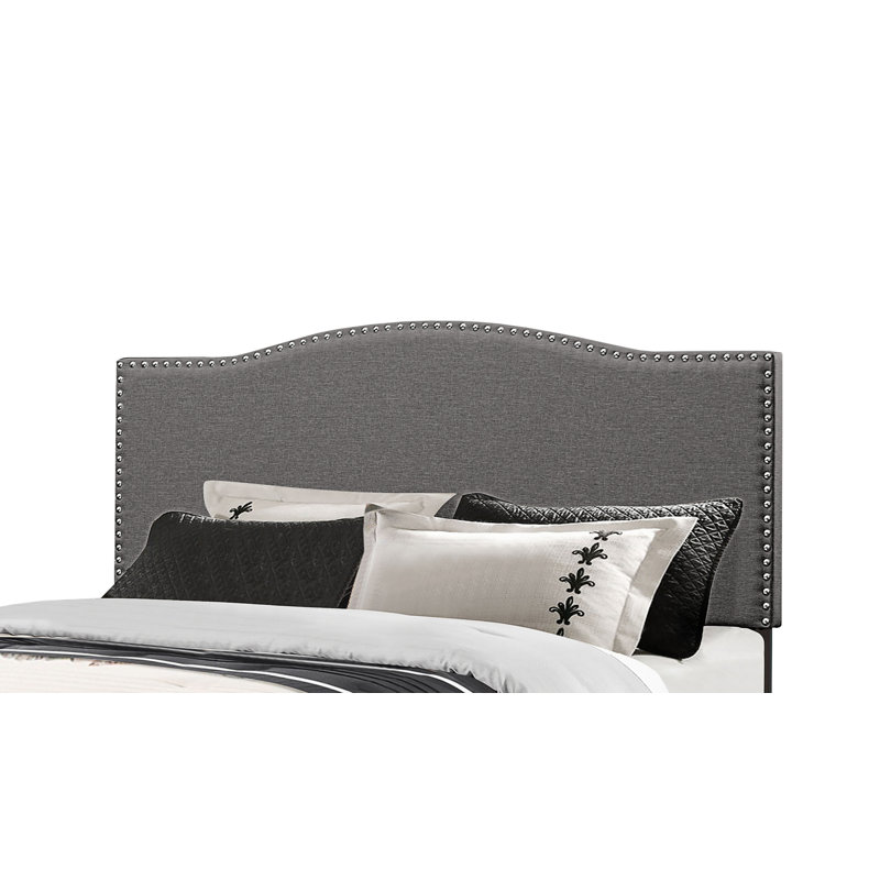 Vyron Upholstered Headboard, Full/Queen, Stone Polyester