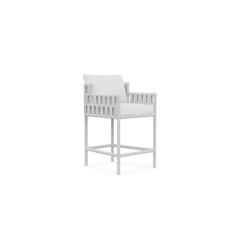Santa Cruz Counter Stool + Polar Cushion, 27.56"